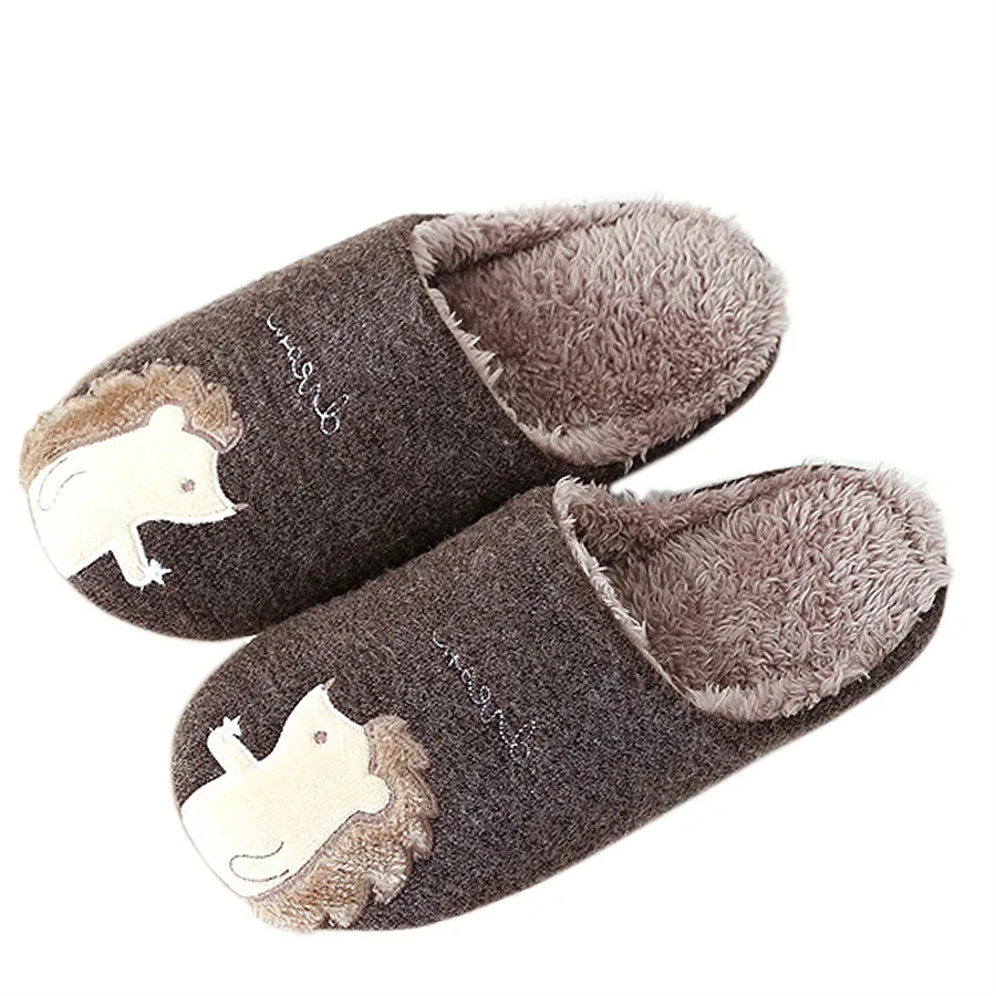 LCIZRONG novi visoke kvalitete Jež Harajuku žene papuče pamuk topli snijeg zima Glavni papuče žene muškarci unutarnji cipele dijete Slika 1