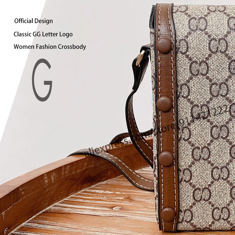 Luksuzni brand Classic GG Letter službeni Logo dizajn trg kvalitetna torba novčanik za kartice novčanik ženski moda Crossbody torba Slika 1