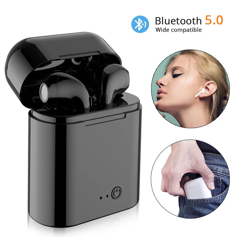 Mini Bežične Bluetooth slušalice Sport buke gaming slušalice s punjenje kutijom za Xiaomi Samsung, Huawei, LG telefon Slika 4