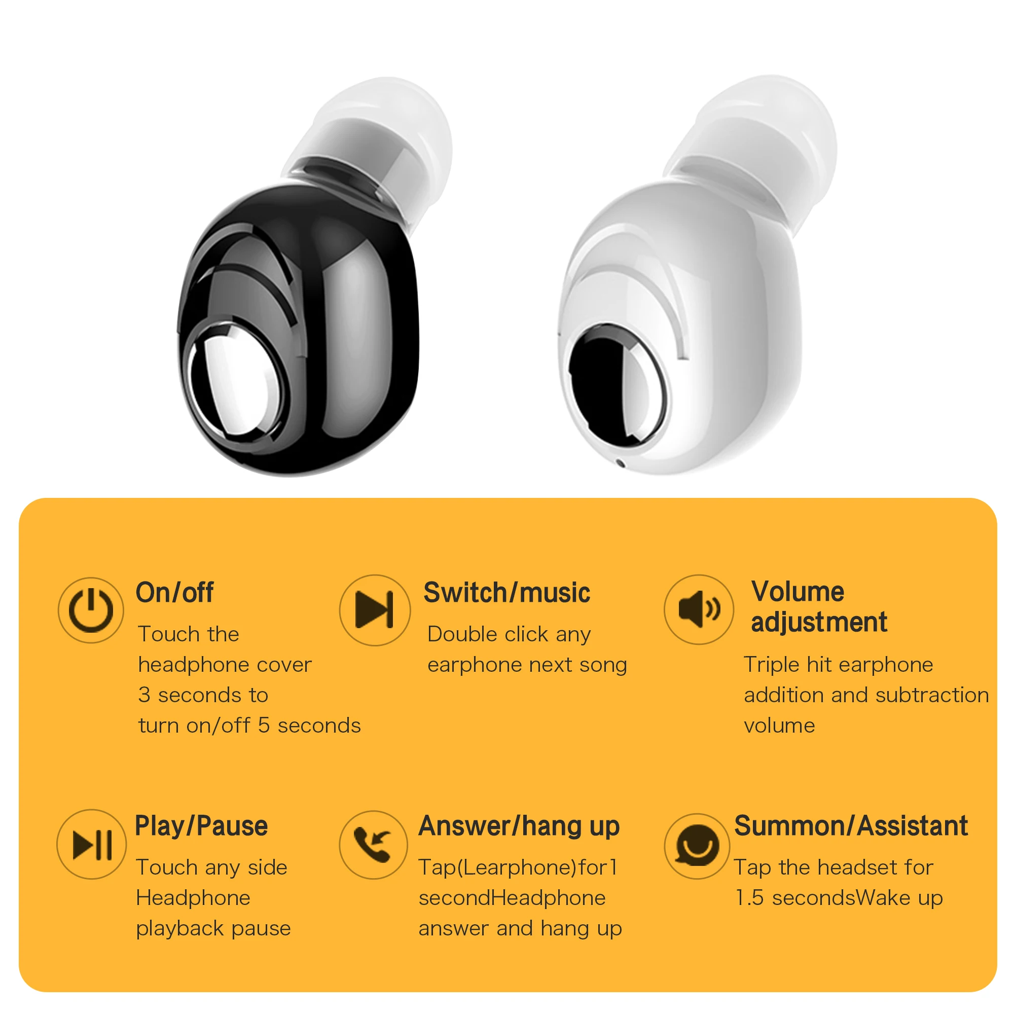 Novi mini Bežične Bluetooth 5.0 slušalice sportska igraonica za slušalice sa mikrofonom, handsfree slušalice stereo slušalice za telefon glazba Slika 2