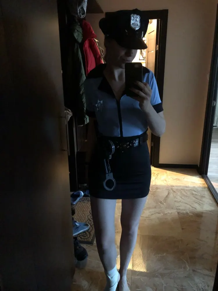 Odrasla Seksi Policajka Odijelo Prometna Policija Uniforma Halloween Žene-Policajci Cosplay Neobične Haljine Slika 4