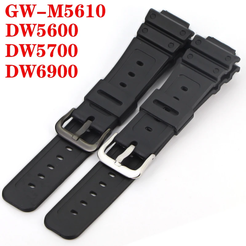 Pogodan za casio-Watches remen za sat silikon guma EF zamijeniti elektronički ručni sat remen sportski sat pojasevi GW-M5610 Slika 3