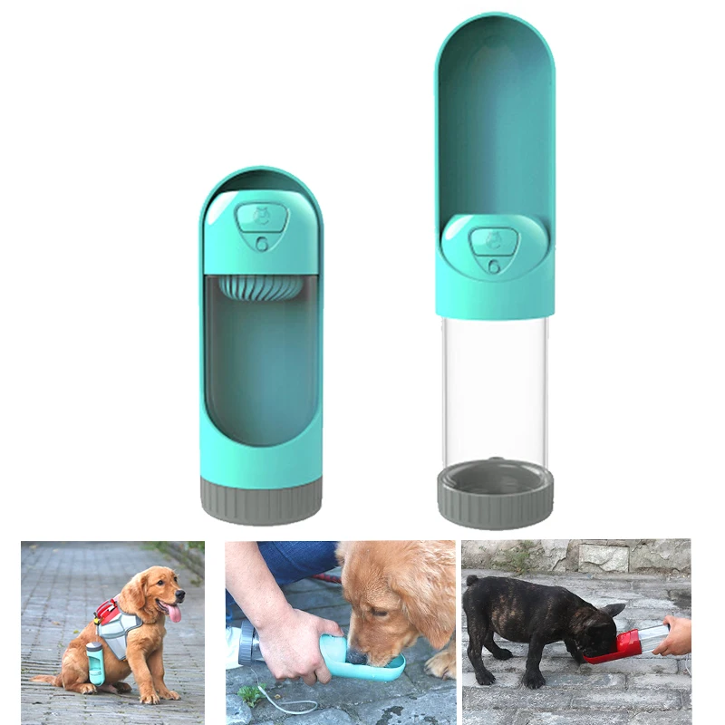 Prijenosni Pet Dog Water Bottle Travel Štene za Piće Bowl Outdoor 300ML Pet Water Dispenser Feeder s filtrom aktivnog ugljena Slika 1