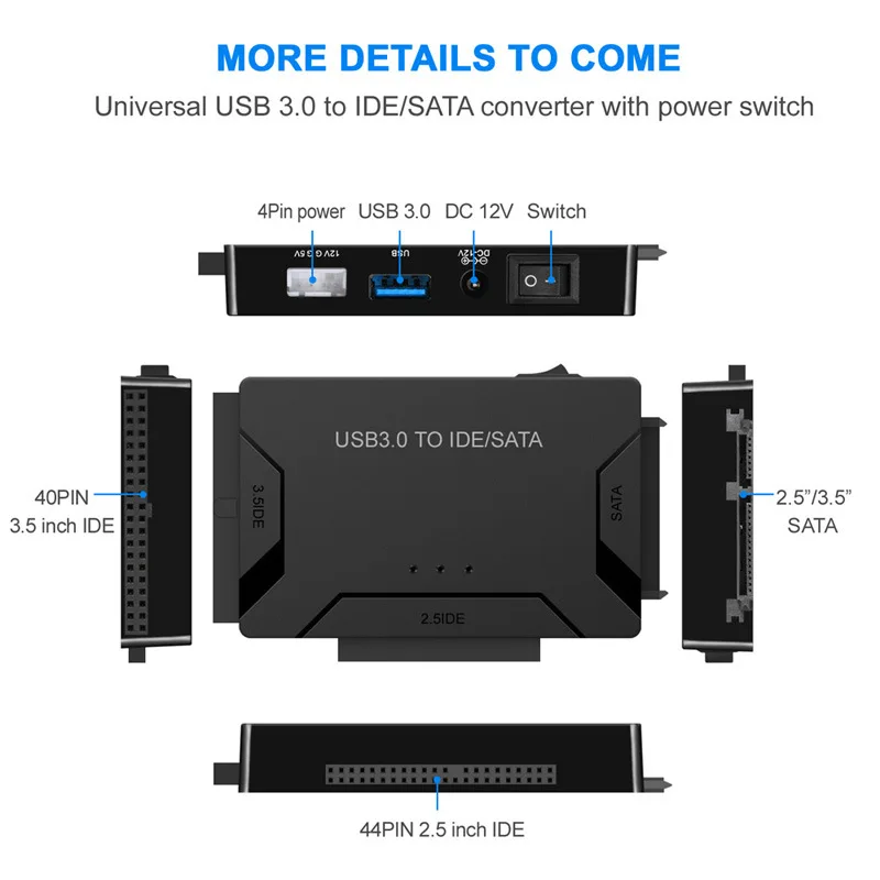 SATA to IDE USB Adapter 5GBPS High Speed USB 3.0, Sata 3 kabel za 2.5 3.5 hard disk HDD SSD pretvarač IDE to SATA adapter Slika 1