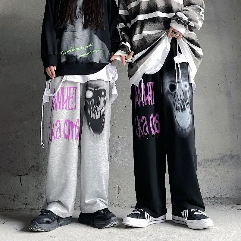 Svakodnevne Gotički Hlače Ulica Odjeća Žene High Street Joggers Hlače Hip-Hop I Rock Hlače Proljeće Ljeto Punk Hlače-Teretni Žene Slika 2