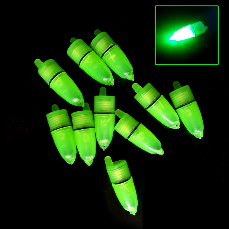 Topla 10 kom LED Light Night Float Fishing Rod Bite Shing Accessories MVI-ing Slika 3