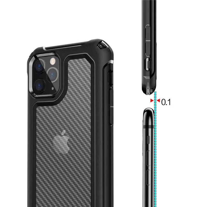 Torbica za telefon od karbonskih vlakana za iPhone 12 11 Pro Max XS MAX XR 7 8 6 Plus X Luxury brand soft TPU case for iphone SE 2020 Cover Case Slika 1