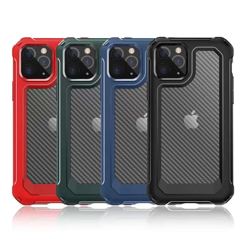 Torbica za telefon od karbonskih vlakana za iPhone 12 11 Pro Max XS MAX XR 7 8 6 Plus X Luxury brand soft TPU case for iphone SE 2020 Cover Case Slika 3