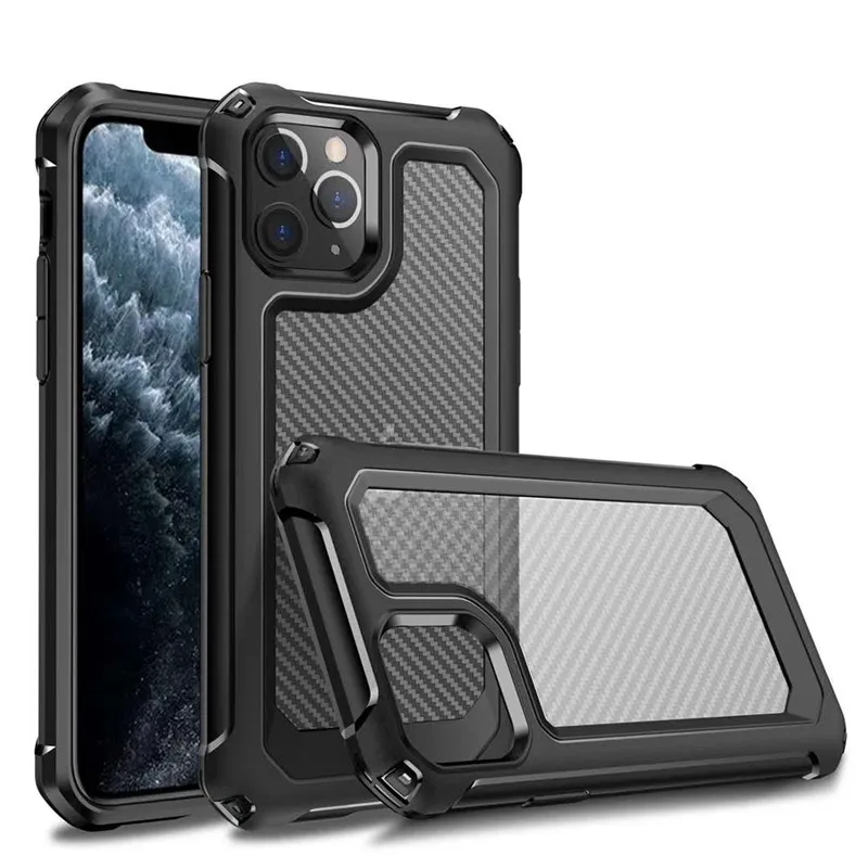 Torbica za telefon od karbonskih vlakana za iPhone 12 11 Pro Max XS MAX XR 7 8 6 Plus X Luxury brand soft TPU case for iphone SE 2020 Cover Case Slika 4