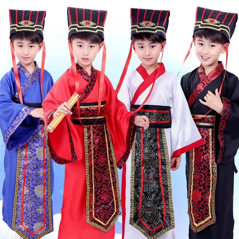 Tradicionalni plesni kostim kineski festival odijelo za dječake drevna сценическая odjeća Dječja odjeća dinastije Han Slika 2