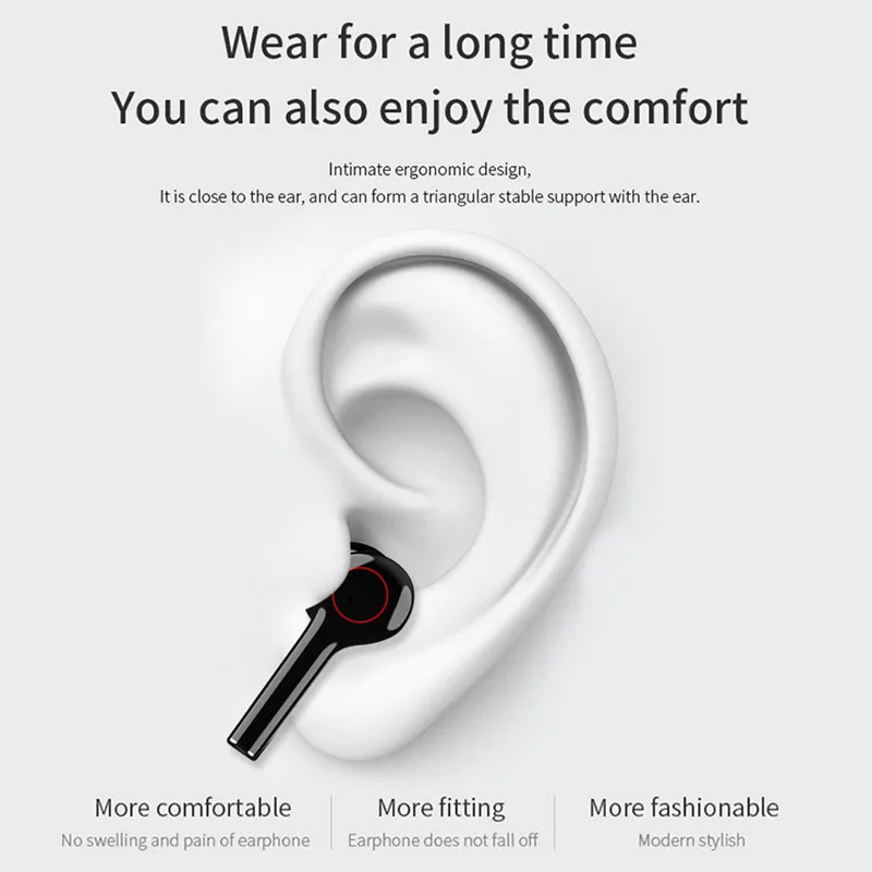 TWS L31 mini Bluetooth slušalice su Bežične udoban IPX7 vodootporan sportski slušalice glazbene slušalice za Xiaomi Huawei Iphone Slika 5