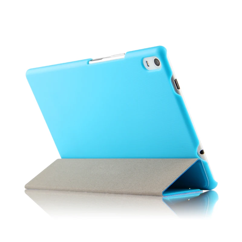 Ultra-tanki 3-Folder Folio Stand PU Leather Skin Shell Sleeve Funda Cover Case For Lenovo TAB 4 8 Plus TB-8704N TB-8704F Tablet Slika 3
