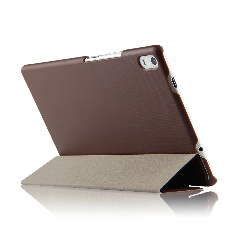 Ultra-tanki 3-Folder Folio Stand PU Leather Skin Shell Sleeve Funda Cover Case For Lenovo TAB 4 8 Plus TB-8704N TB-8704F Tablet Slika 4
