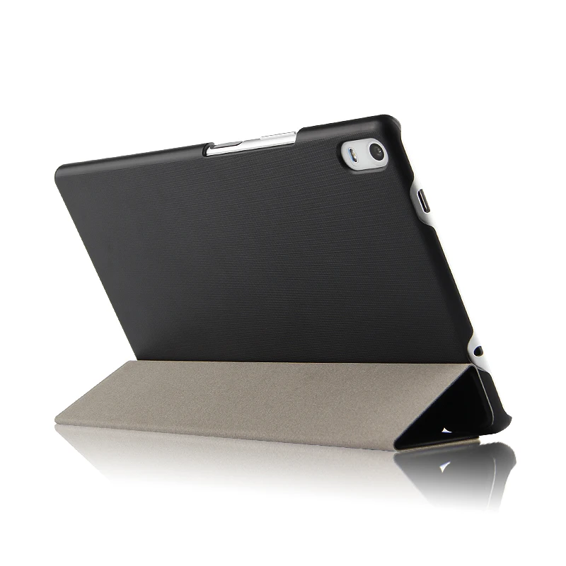 Ultra-tanki 3-Folder Folio Stand PU Leather Skin Shell Sleeve Funda Cover Case For Lenovo TAB 4 8 Plus TB-8704N TB-8704F Tablet Slika 5