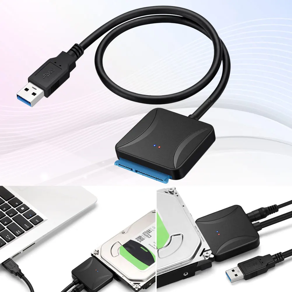 USB 3.0 do 2.5 / 3.5 inča IDE, SATA hard disk, ac adapter za HDD Transfer Converter kabel VH99 Slika 4
