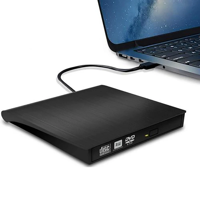 USB 3.0 vanjski DVD RW CD DVD Rewriter Burner Reader tanak prijenosni optički pogon za laptop Asus, Samsung, Acer Dell HP Slika 5