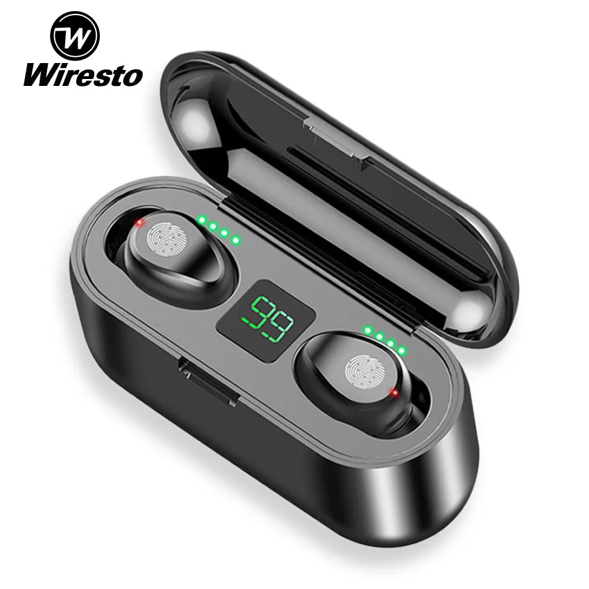 Wiresto Mini Bluetooth slušalice True Wireless stereo sportski slušalice TWS slušalice zaslon osjetljiv na dodir za upravljanje Sweatproof slušalice s mikrofonom Slika 2