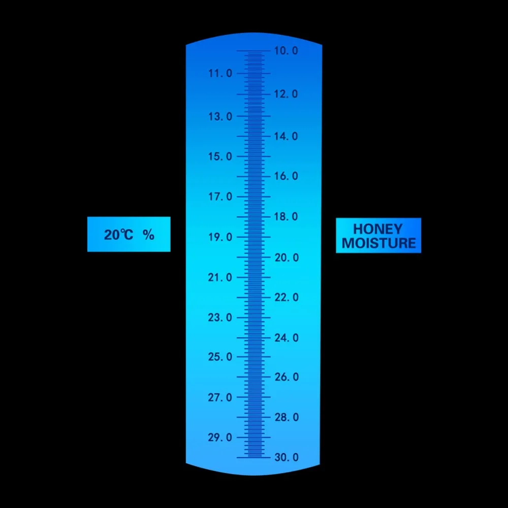 Yieryi ručni Refraktometar meda vode 10-30% s тарировкой atc refraktometar mjerač vlage meda Slika 2
