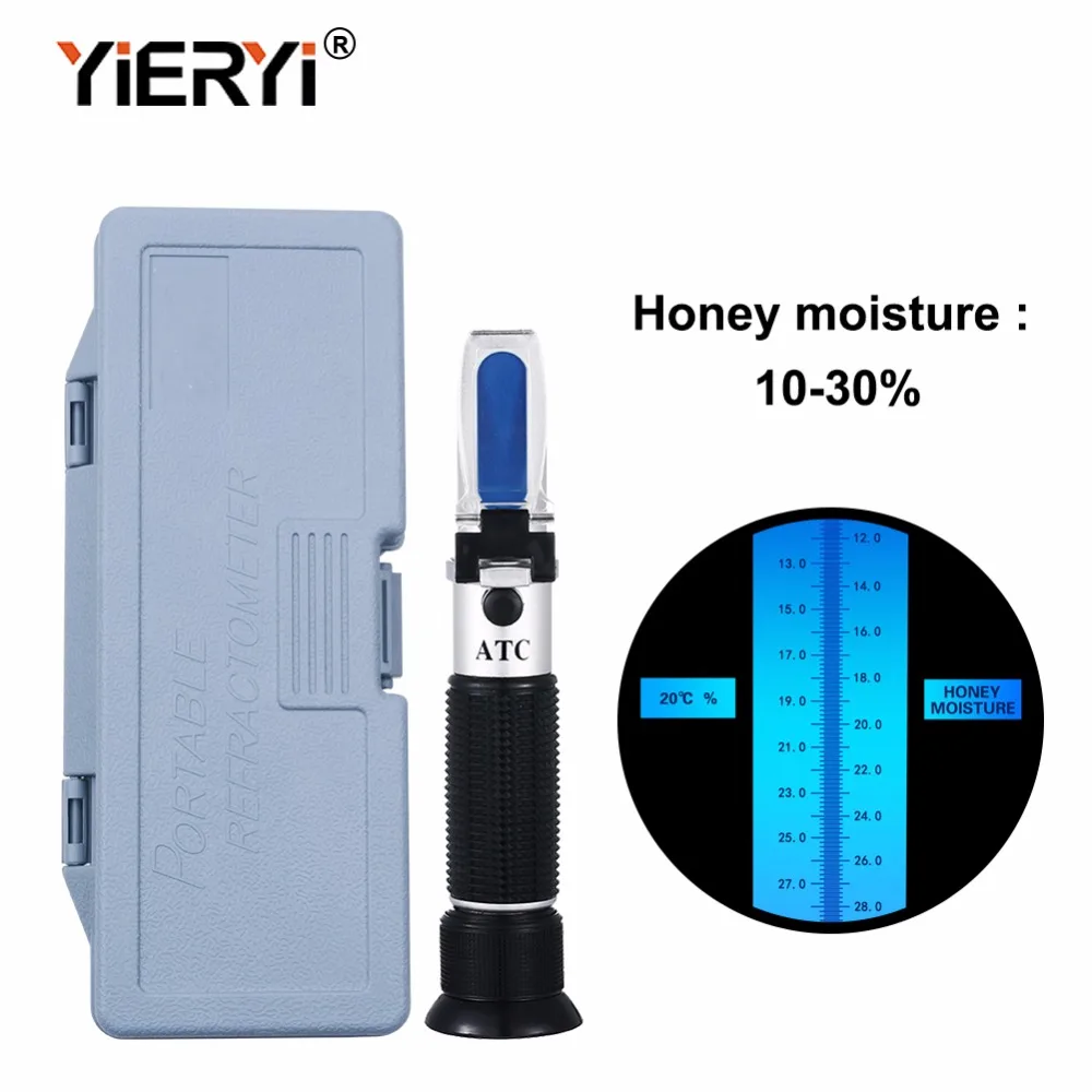 Yieryi ručni Refraktometar meda vode 10-30% s тарировкой atc refraktometar mjerač vlage meda Slika 3