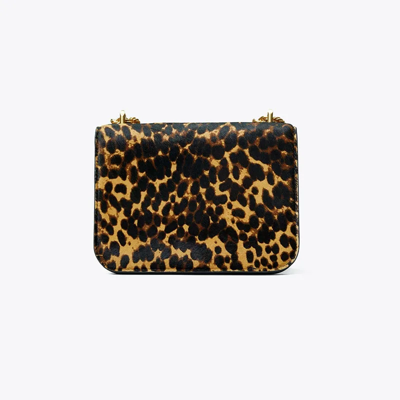 ženska torba Napa koža materijal crna леопардовый boja zlatni lanac remen i torba za djevojke režanj veličine 2 Slika 2