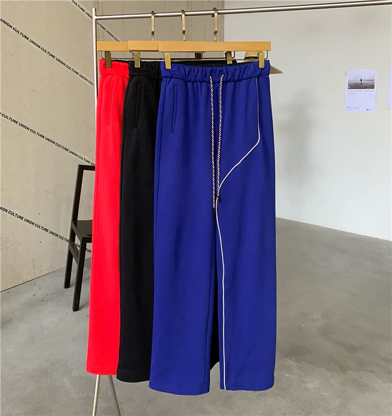 Ženske hlače za jesen/zimu korejski jednostavan temperamentna čipke sweatpants Ženske jednobojnu slobodan hlače Slika 4