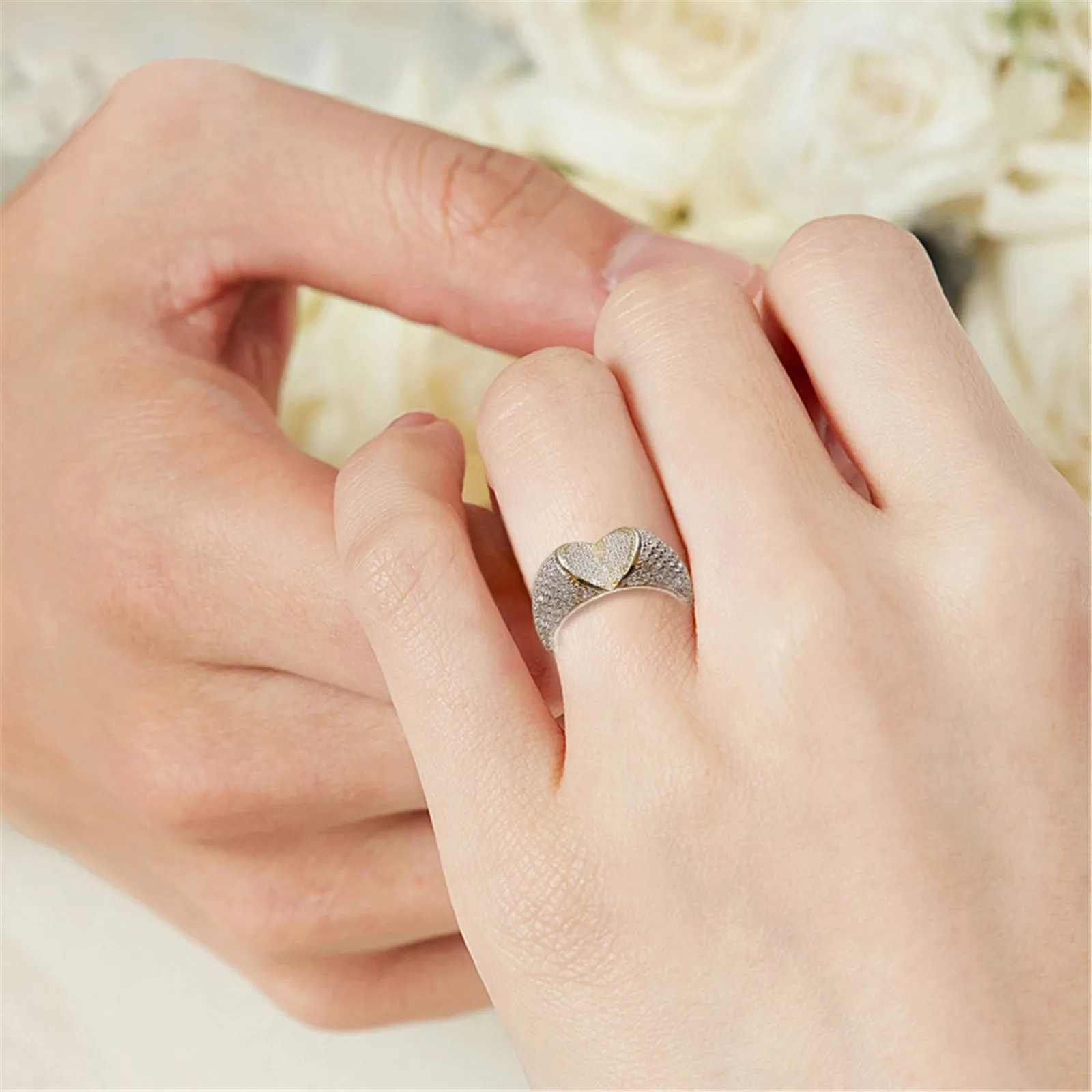 Ženski nakit modni rafinirana od поминают prsten žene angažman svadbeni nakit poklon veličina 5-11 prsten za žene luksuz Slika 5