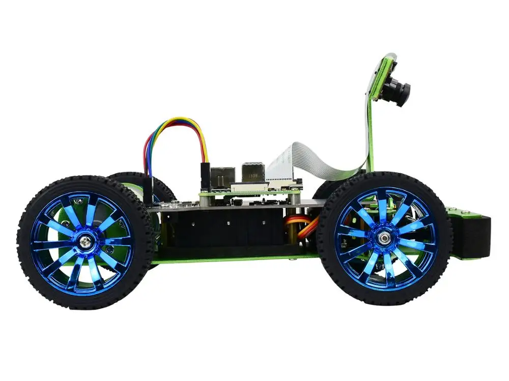 Пирасер, AI Racing Robot radi na Malina Pi 4, podržava projekt DonkeyCar, duboko učenje, samostalno vožnje Slika 3